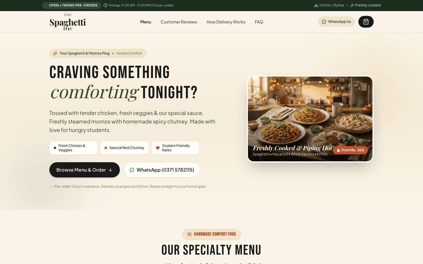 The Spaghetti Spot screenshot